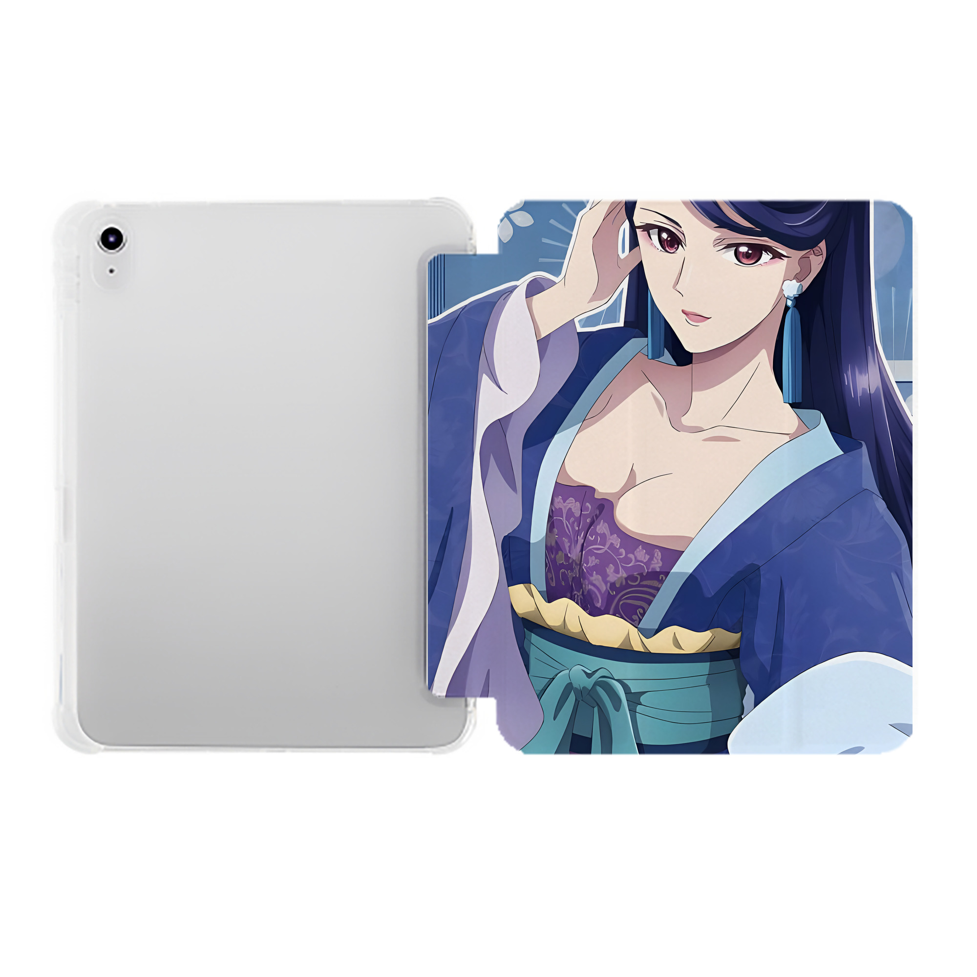 （画像用） 薬屋のひとりごと The Apothecary Diaries IPad ケース ペン収納付き 三つ折りスタンド PUレザー×シリコン 対応機種9.5/10.5/10.9インチ